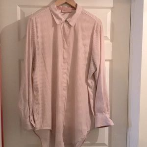Long Sleeve Button Down tunic, silky soft and covers your bum!